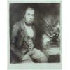 Image 1 : Maple framed photographic print onto a glas…