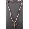 Image 1 : NAVAJO SILVER NECKLACE AND CROSS