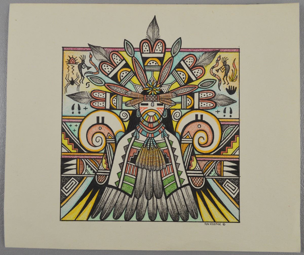 ORIGINAL HOPI PAINTING BY RON KOOPEE