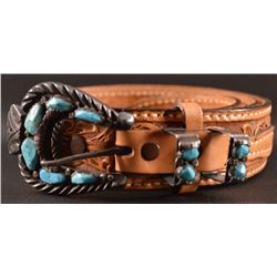 ZUNI SILVER RANGER BUCKLE SET