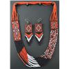 Image 1 : UTE BEADED NECKLACE AND EARRINGS