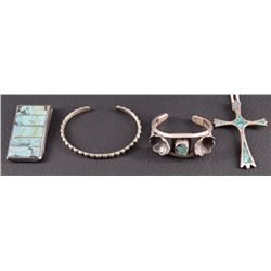 FOUR SILVER ITEMS