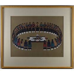 SAN ILDEFONSO PRINT BY AWEH-TSHIRA