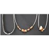 Image 2 : SIX LIQUID SILVER AND SHELL CHOKERS