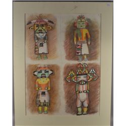 ORIGINAL HOPI DRAWING BY NEIL DAVID