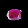 Image 2 : 15.53CT NATURAL RUBY 14K WHITE GOLD RING