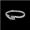 Image 1 : 0.13CT NATURAL DIAMOND 14K WHITE GOLD RING