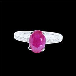 2.48CT NATURAL RUBY 14K W/G RING