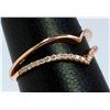 Image 2 : 14K ROSE GOLD RING 2.46GRAM DIAMOND 0.12CT