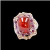 Image 1 : 20.50CT NATURAL MALAYA GARNET 14K R/G RING