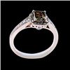 Image 2 : 0.95CT NATURAL DIAMOND 14K ROSE GOLD RING