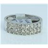 Image 2 : 14K WHITE GOLD RING 6.34 GRAM  DIAMOND 1.22CT