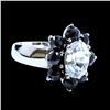 Image 2 : 2.93CT NATURAL CEYLON WHITE SAPPHIRE 14K WHITE GOLD RING