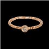 Image 1 : 0.06CT NATURAL DIAMOND 14K ROSE GOLD RING