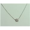 Image 2 : 14K WHITE GOLD PENDANT WITH CHAIN 1.93g/Diamond 0.08ct