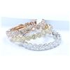 Image 2 : 14K ROSE GOLD, YELLOW GOLD, WHITE GOLD COLOR BAND:4.70 GRAMS ABOUT/DIAMOND:2.77CT