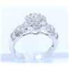 Image 1 : 18K WHITE GOLD DIAMOND RING:5.55 GRAMS/DIAMOND:1.36CT