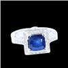 Image 2 : 2.31CT NATURAL CEYLON BLUE SAPPHIRE 14K W/G RING