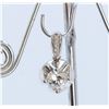 Image 2 : 14K WHITE GOLD PENDANT:2.8g/Diamond BAIL :0.05ct/Center Cubic zirconia:1ea