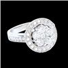 Image 2 : 1.33CT NATURAL DIAMOND 14K WHITE GOLD RING