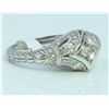 Image 2 : 14K WHITE GOLD RING 4.46 GRAM DIAMOND 0.29CT CENTER DIAMOND 0.12CT