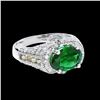 Image 2 : 2.39CT NATURAL TOURMALINE 14K WHITE GOLD RING