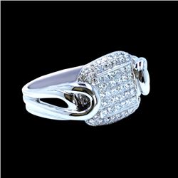 1.26CT NATURAL DIAMOND 14K WHITE GOLD RING