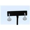 Image 1 : 18K WHITE GOLD DIAMOND EARRING:5.53 GRAMS/DIAMOND:2.26CT