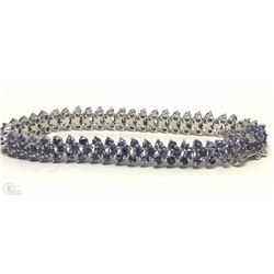 #2-STERLING SILVER TANZANITE BRACELET