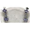Image 1 : #3-10KT WHITE GOLD TANZANITE EARRINGS