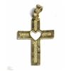 Image 1 : #6-10KT YELLOW GOLD CROSS PENDANT(0.49G)