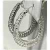 Image 2 : #10-STERLING SILVER(APPROX 3.1G) HOOP EARRINGS