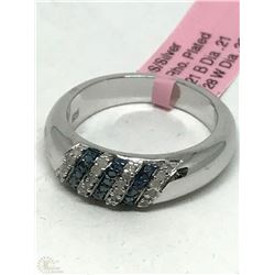 #13-STERLING SILVER WHITE DIAMOND(0.28CT) &