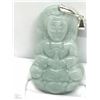 Image 1 : #14-STERLING SILVER JADE PENDANT
