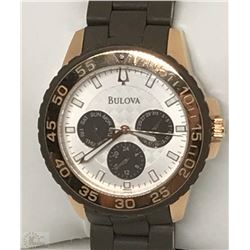 #17-BULOVA STAINLESS STEEL CHRONOLOGICAL WATCH