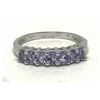 Image 1 : #18-STERLING SILVER TANZANITE(1.05CT)RING