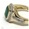Image 2 : #20-STERLING SILVER & GOLD PLATED EMERALD(2.90CT)