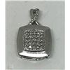 Image 1 : #21-STERLING SILVER DIAMOND PENDANT(1.58G TOTAL)