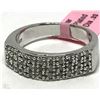 Image 1 : #24-STERLING SILVER DIAMOND(0.33CT)RING