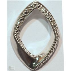 #27-STERLING SILVER DIAMOND PENDANT