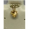 Image 1 : #36-10KT YELLOW GOLD CITRINE HEART SHAPED