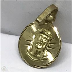 #38-10KT YELLOW GOLD RELIGIOUS PENDANT(0.83G)