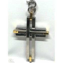 #41-STAINLESS STEEL CROSS PENDANT