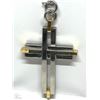 Image 1 : #41-STAINLESS STEEL CROSS PENDANT