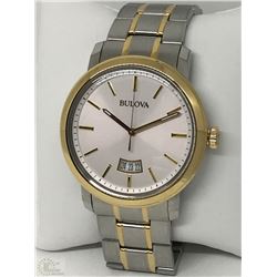 #43-BULOVA STAINLESS STEEL WATCH
