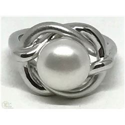 #46-STERLING SILVER FRESHWATER PEARL RING