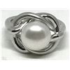 Image 1 : #46-STERLING SILVER FRESHWATER PEARL RING