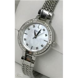 #47-BULOVA DIAMOND LADIES PRESS WATCH WITH