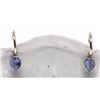 Image 1 : #50-10KT WHITE GOLD TANZANITE EARRINGS