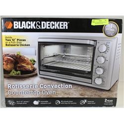 BLACK AND DECKER ROTISSERIE CONVECTION COUNTER-